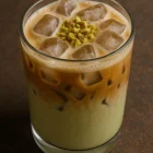Ice pistachio latte