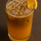 Orange ice coffee